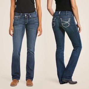 Ariat R.E.A.L. Mid Rise Ivy Straight 26 Short Dresden